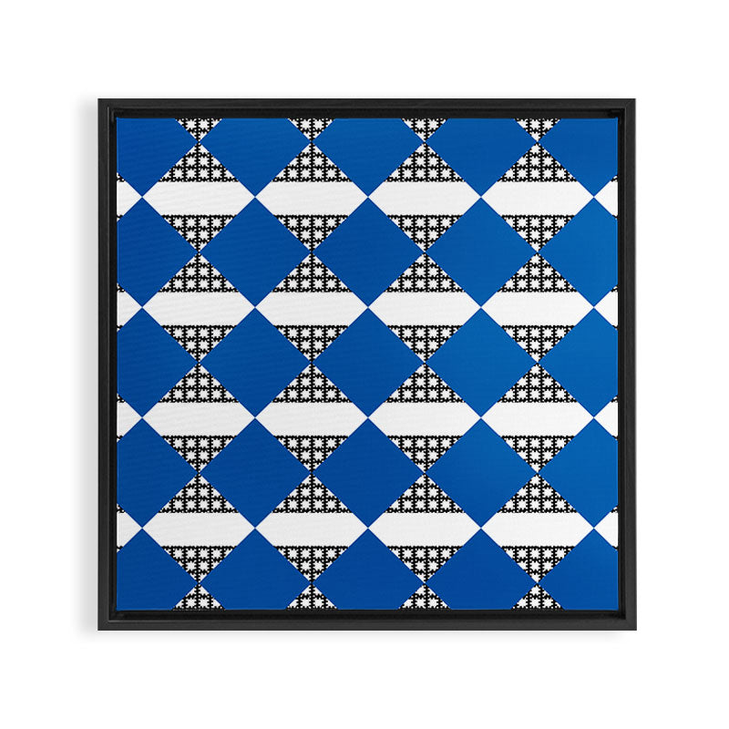 Modern boho (sapphire blue) Framed Canvas Print Gallery Image 2