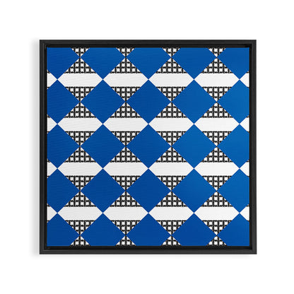 Modern boho (sapphire blue) Framed Canvas Print Gallery Image 2