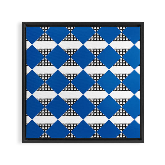 Modern boho (sapphire blue) Framed Canvas Print Gallery Image 2