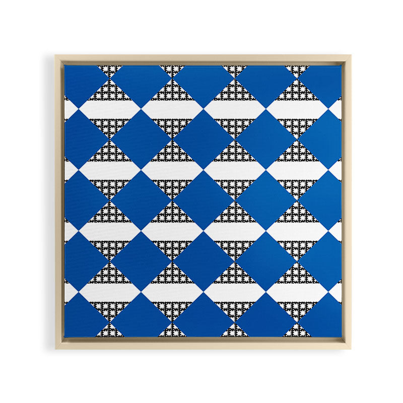 Modern boho (sapphire blue) Framed Canvas Print Gallery Image 7