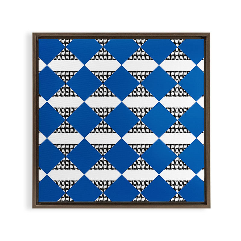 Modern boho (sapphire blue) Framed Canvas Print Gallery Image 4
