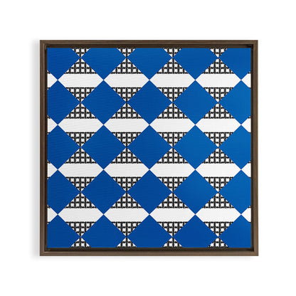 Modern boho (sapphire blue) Framed Canvas Print Gallery Image 6