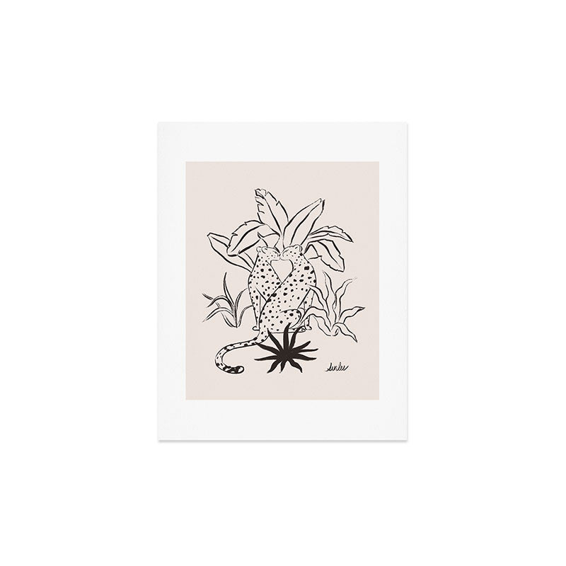 Cheetah Crush lines Art Print Gallery Image 2