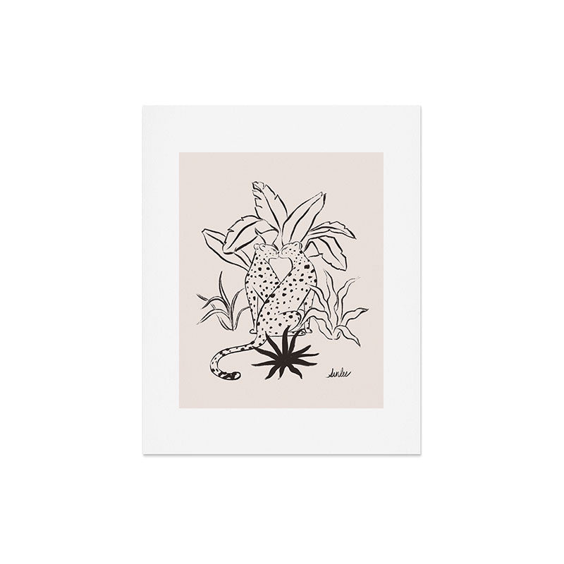 Cheetah Crush lines Art Print Gallery Image 4