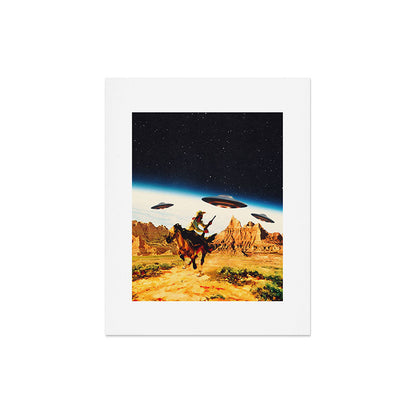 UFO Space Chase Art Print Gallery Image 5