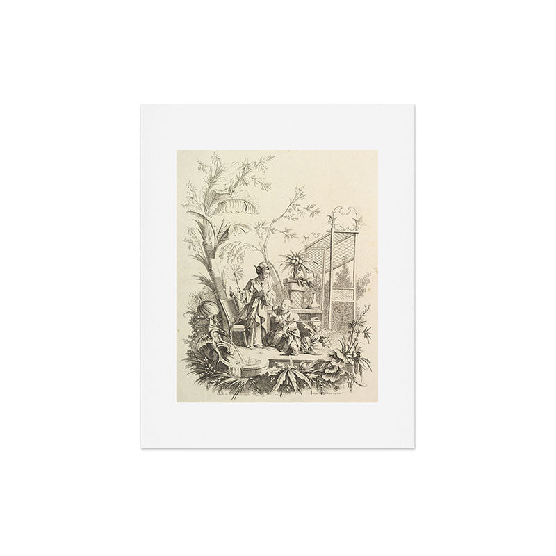 Grisaille Chinoiserie Art Print Gallery Image 5
