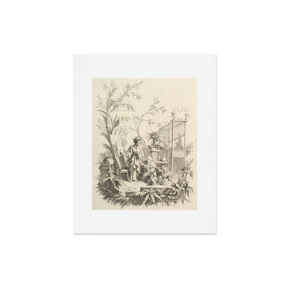Grisaille Chinoiserie Art Print Gallery Image 5