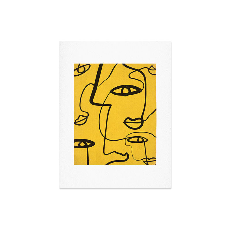 Abstract Faces 4 Art Print Gallery Image 6