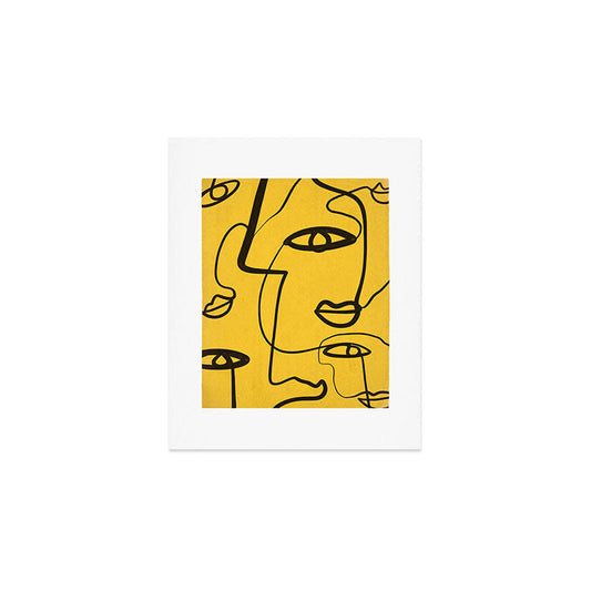 Abstract Faces 4 Art Print Gallery Image 1