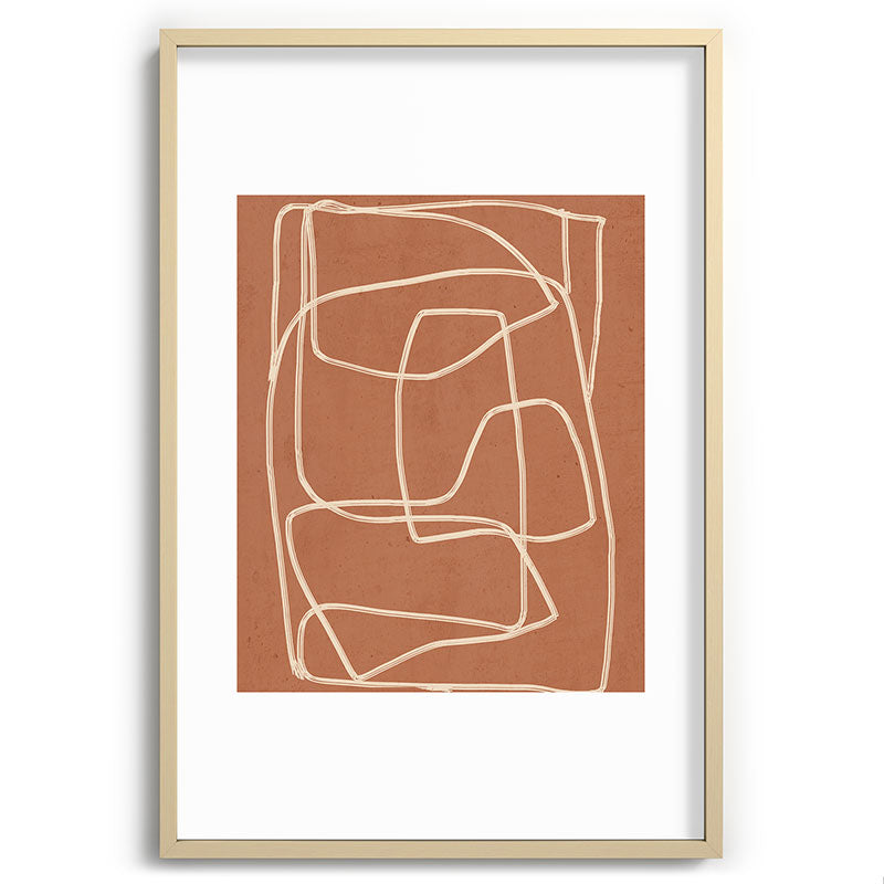 Abstract line art 22 Framed Art Print Gallery Image 74
