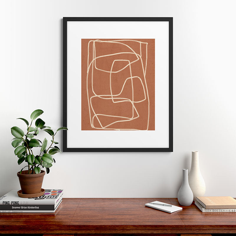 Abstract line art 22 Framed Art Print Gallery Image 35