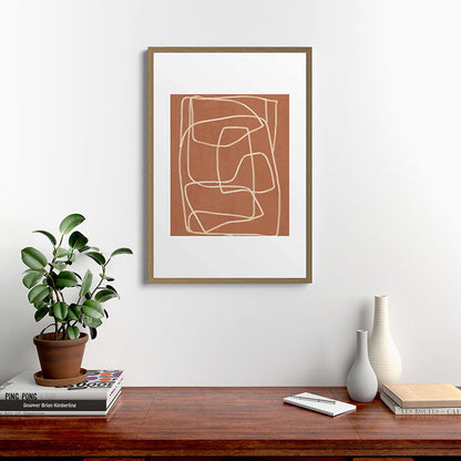Abstract line art 22 Framed Art Print Gallery Image 13