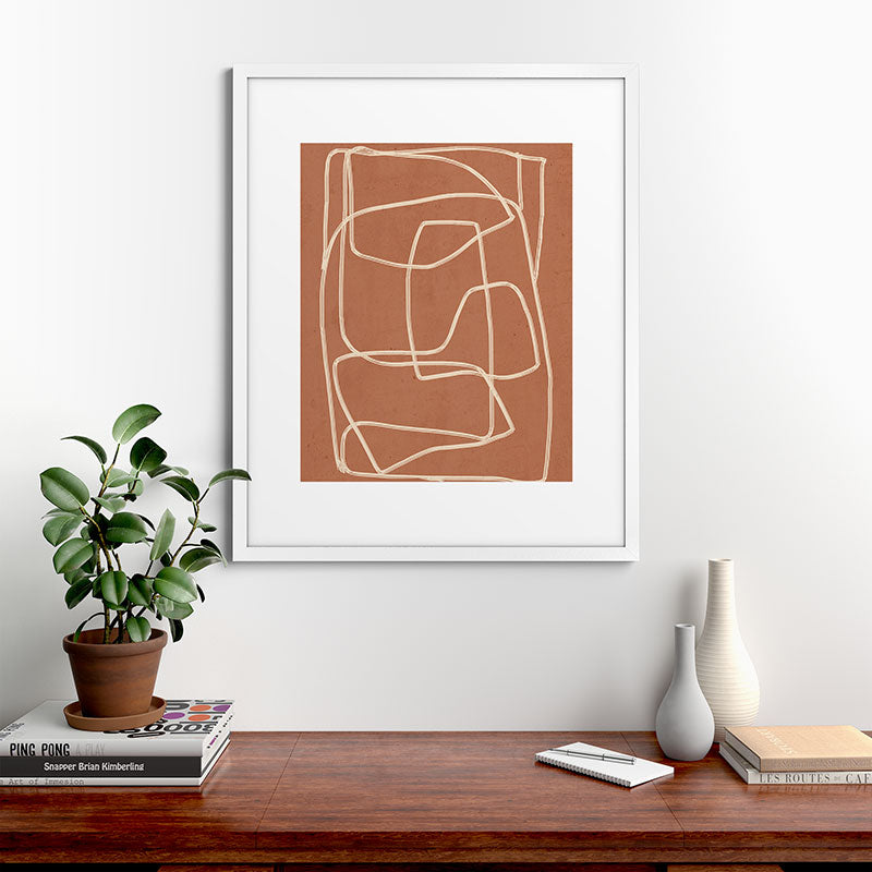 Abstract line art 22 Framed Art Print Gallery Image 56