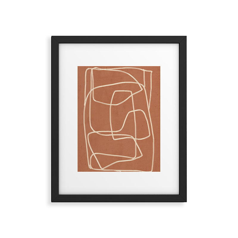Abstract line art 22 Framed Art Print Gallery Image 5