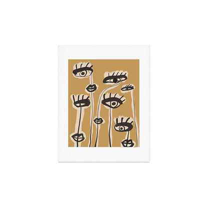 Abstract line art eyes 11 Art Print Gallery Image 2