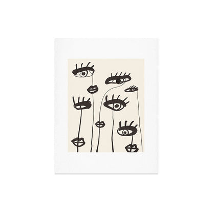 Abstract line art eyes 2 Art Print Gallery Image 6