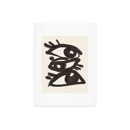 Abstract line art eyes 3 Art Print Gallery Image 6
