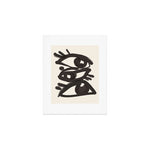Abstract line art eyes 3 Art Print Gallery Image 1