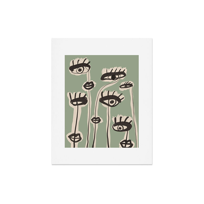 Abstract line art eyes 7 Art Print Gallery Image 4