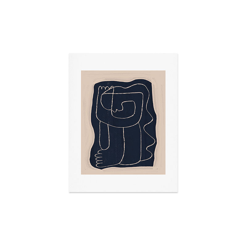 Abstract line art Figure Art Print Gallery Image 3