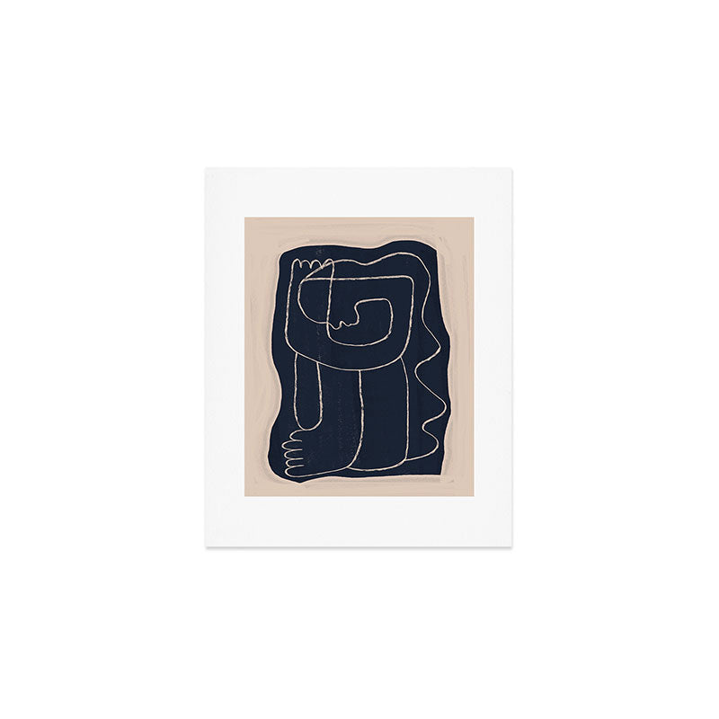 Abstract line art Figure Art Print Gallery Image 1