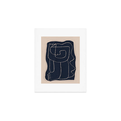 Abstract line art Figure Art Print Gallery Image 1