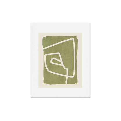 abstract minimal 57 Green Art Print Gallery Image 5