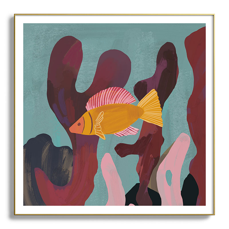 Coral and Fish Framed Art Print Gallery Image 38