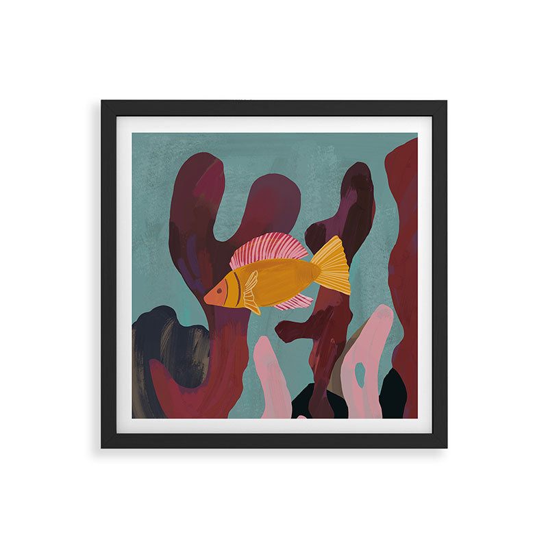Coral and Fish Framed Art Print Gallery Image 2