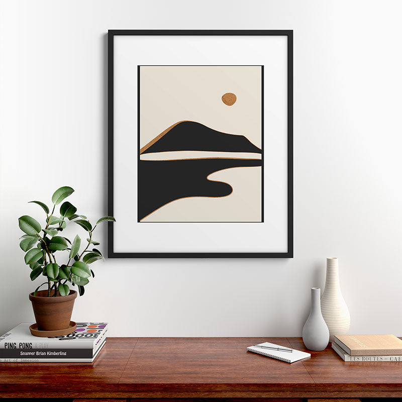 Minimalist Abstract Landscape 2 Framed Art Print Gallery Image 9