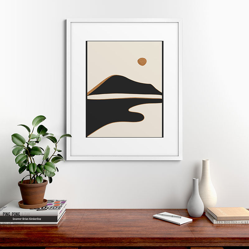 Minimalist Abstract Landscape 2 Framed Art Print Gallery Image 76