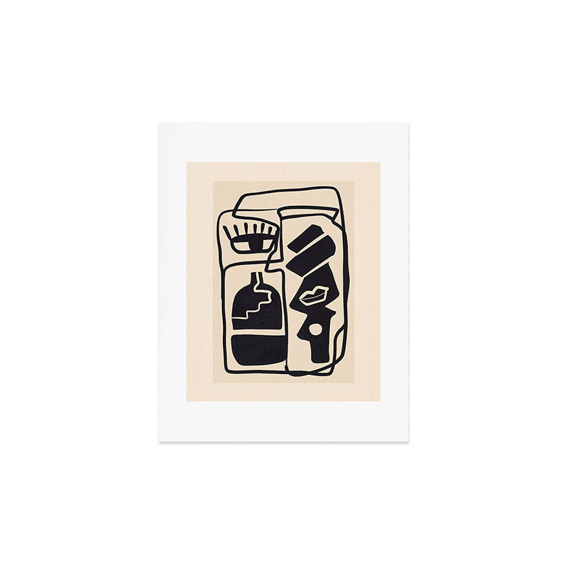 Modern Abstract Minimal Shapes 53 Art Print Gallery Image 2