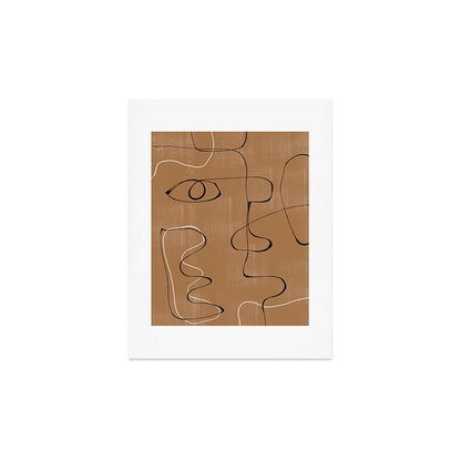 Abstract Face One Line Art Print Gallery Image 2