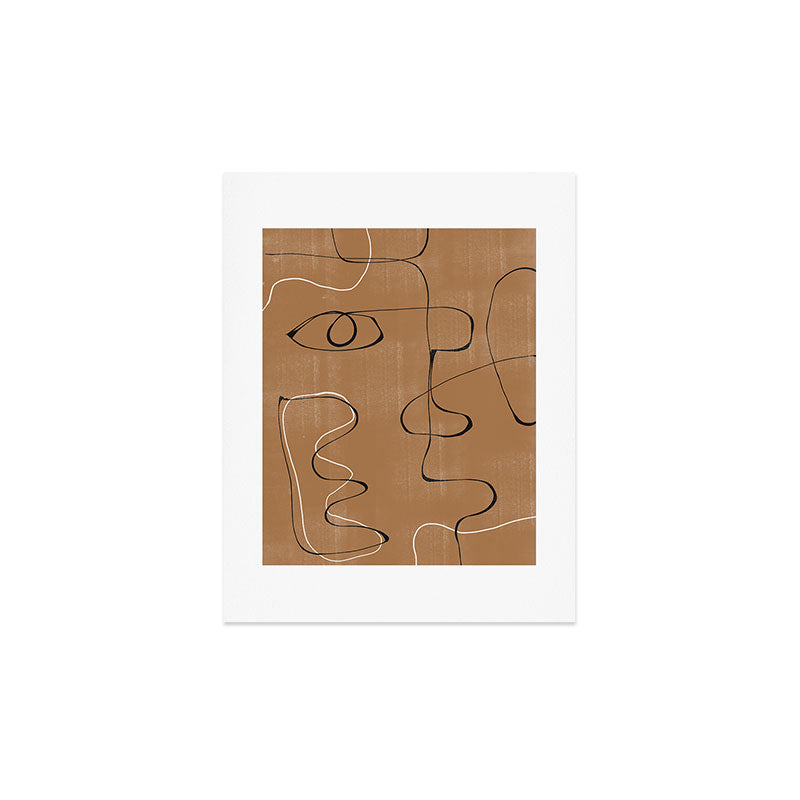 Abstract Face One Line Art Print Gallery Image 3