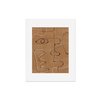 Abstract Face One Line Art Print Gallery Image 5