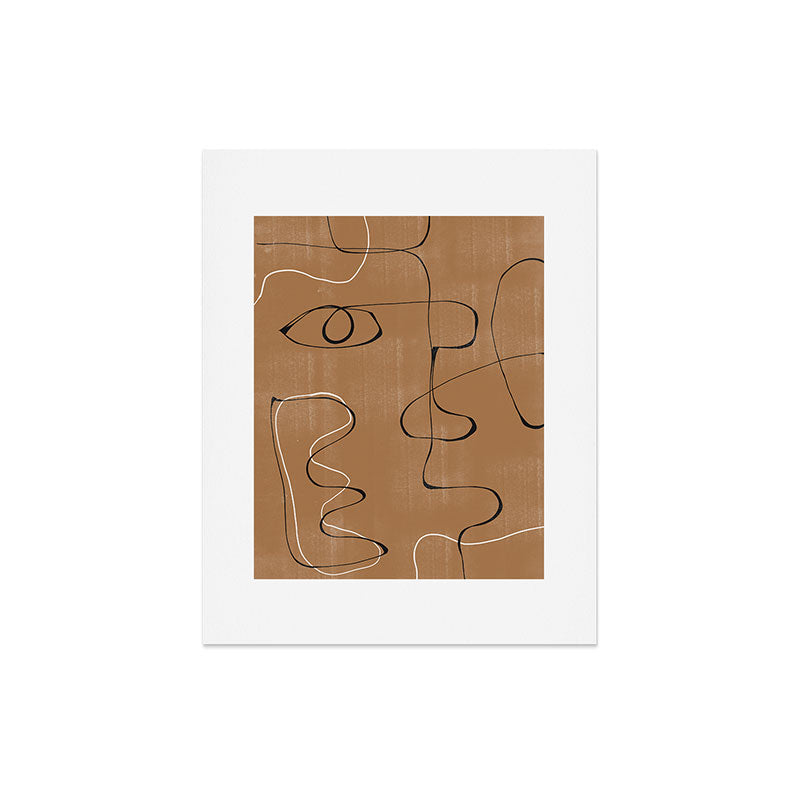 Abstract Face One Line Art Print Gallery Image 4