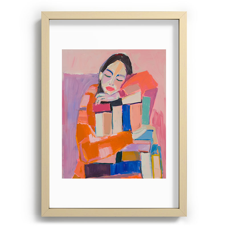 Woman Love for Books Framed Art Print Gallery Image 71