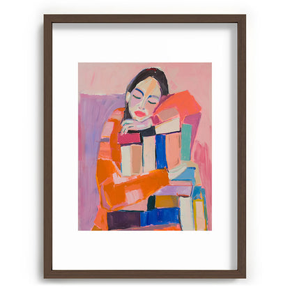 Woman Love for Books Framed Art Print Gallery Image 66