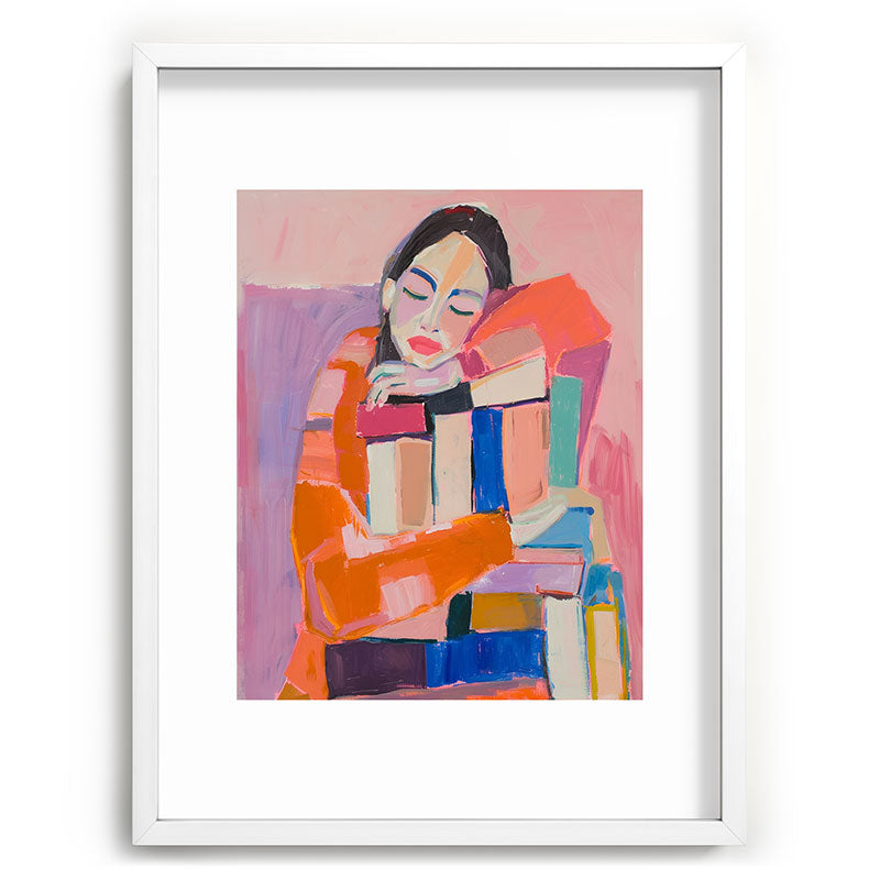 Woman Love for Books Framed Art Print Gallery Image 78