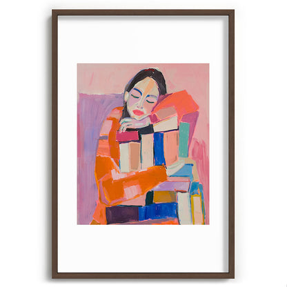 Woman Love for Books Framed Art Print Gallery Image 68