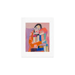 Woman Love for Books Art Print Gallery Image 1