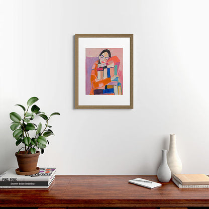 Woman Love for Books Framed Art Print Gallery Image 40