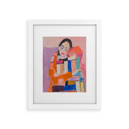 Woman Love for Books Framed Art Print Gallery Image 54