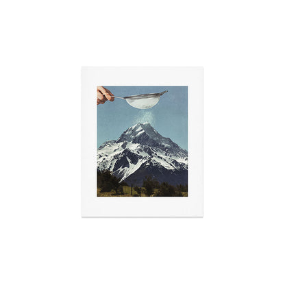 Sifted Summit - Snow Sugar on Mountain Peak Art Print Gallery Image 1
