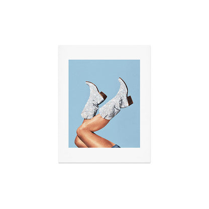These Boots - Glitter Blue II Art Print Gallery Image 3