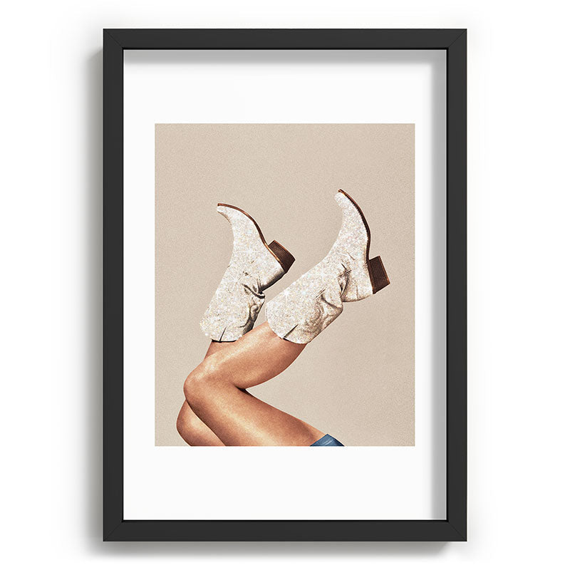 These Boots - Neutral Glitter II / Beige Framed Art Print Gallery Image 81