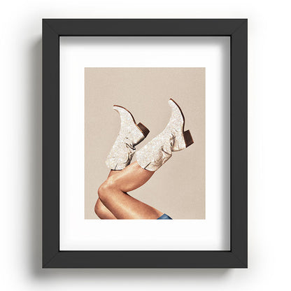 These Boots - Neutral Glitter II / Beige Framed Art Print Gallery Image 80
