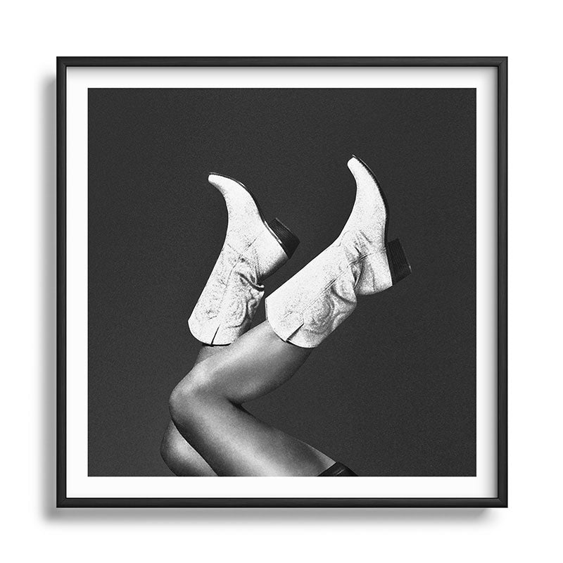 These Boots - Noir / Black & White Framed Art Print Gallery Image 25