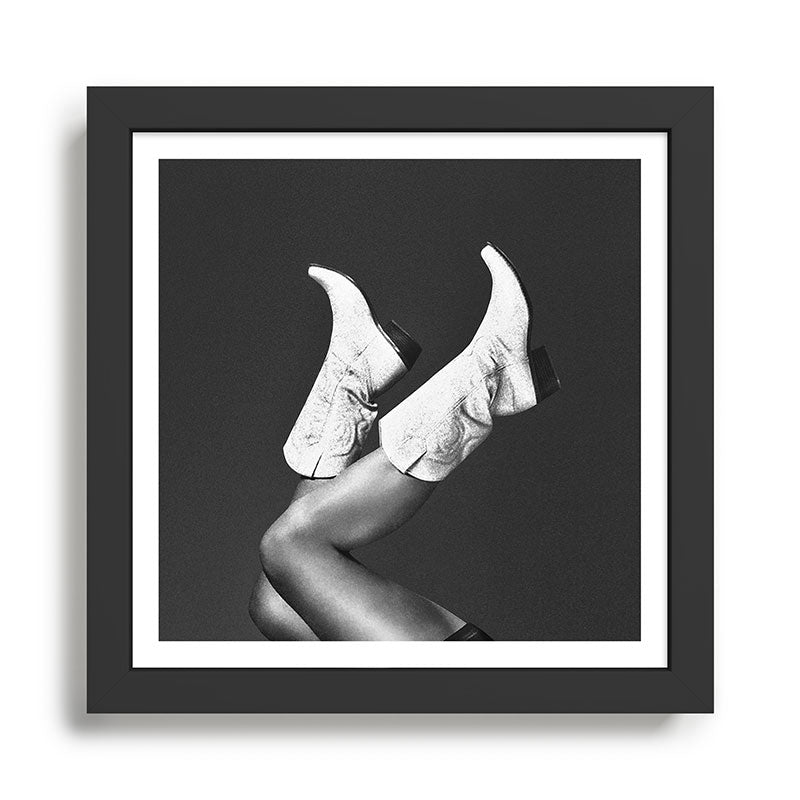 These Boots - Noir / Black & White Framed Art Print Gallery Image 1