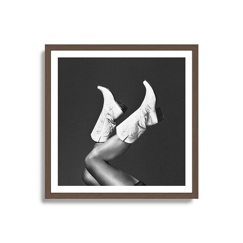 These Boots - Noir / Black & White Framed Art Print Gallery Image 4